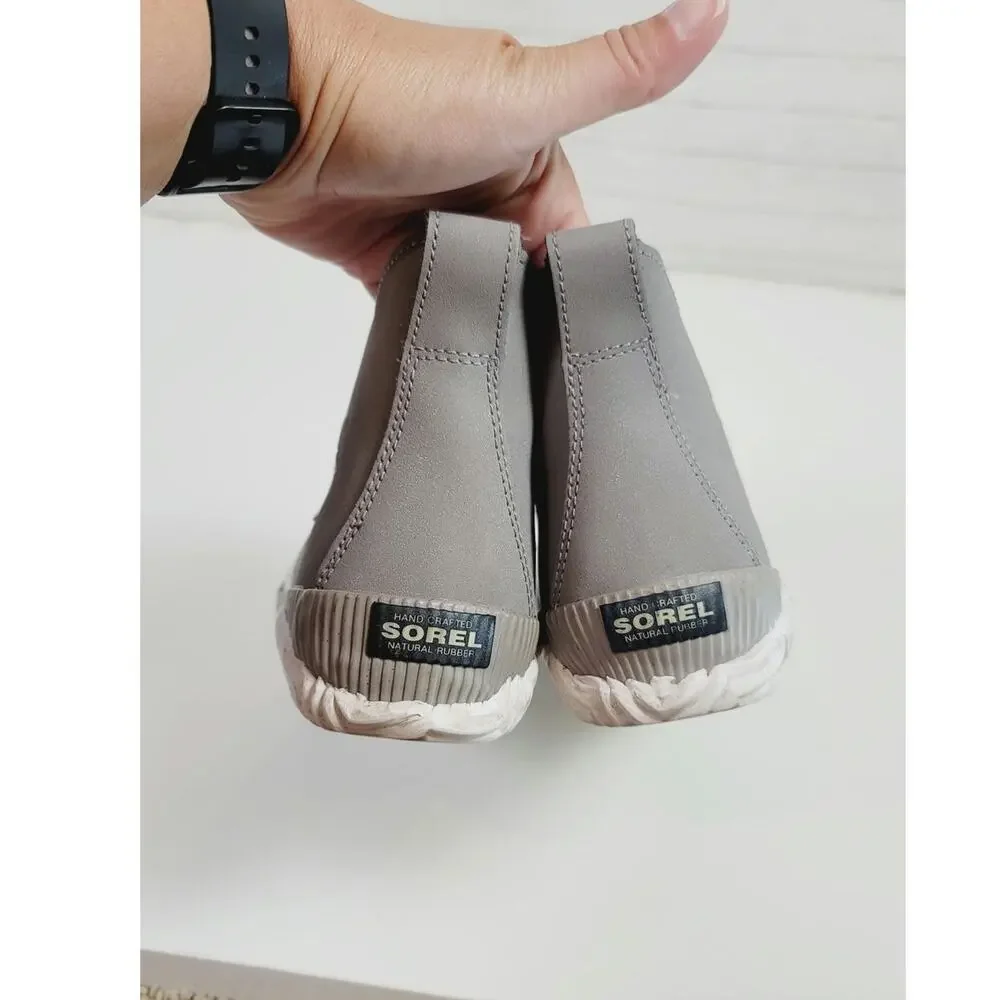Sorel Out N About Plus Shell Boot in Chrome Gray, sz 9.5